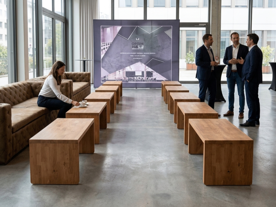 Table basse en bois massif