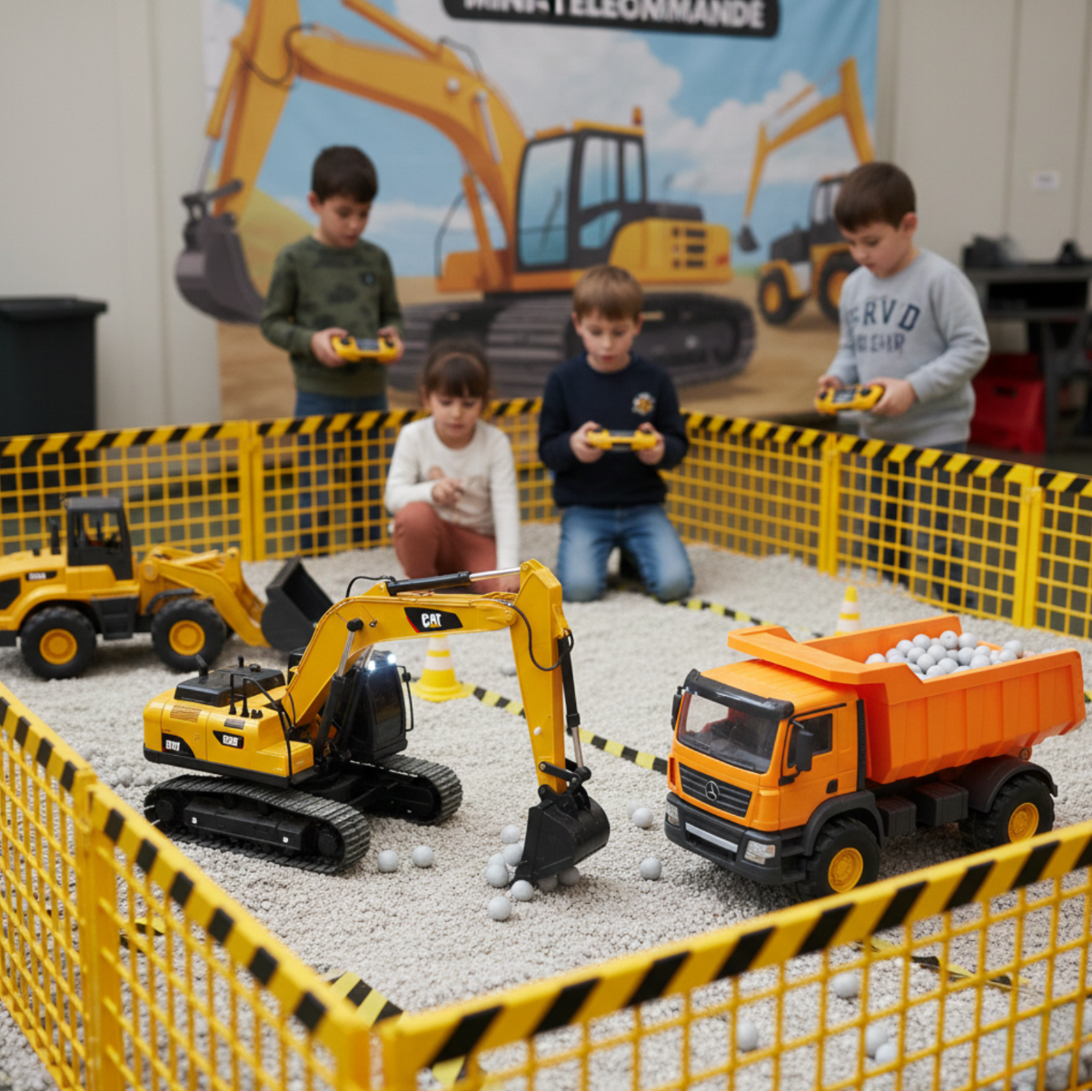 Mini-Chantier véhicules Télécommandés